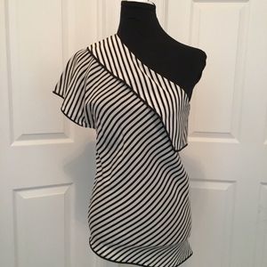 Diane Von Furstenberg Alsen One Shoulder Blouse